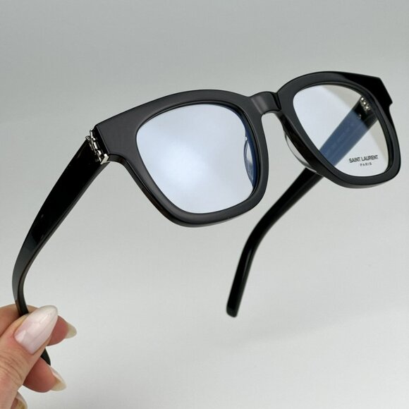 Saint Laurent SLM124 OPT 001 BRAND NEW Eyeglasses Black Cat Eye Unisex - Picture 2 of 12